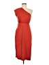 Shein 100% Polyester Solid Orange Cocktail Dress Size M - photo 1
