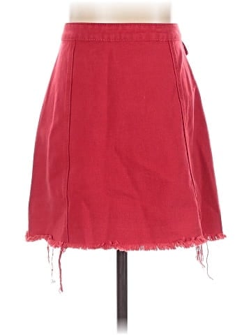 Sunset & Spring Denim Skirt (view 2)