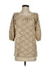 Eight Sixty Tan 3/4 Sleeve Blouse Size S - photo 1