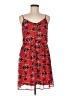 Angie 100% Polyester Print Red Casual Dress Size M - photo 1
