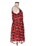 Angie 100% Polyester Print Red Casual Dress Size M - photo 4