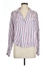 Rails Stripes Pink Long Sleeve Button-Down Shirt Size L - photo 1