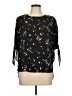 CeCe Black 3/4 Sleeve Blouse Size L - photo 1