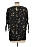 CeCe Black 3/4 Sleeve Blouse Size L - photo 2