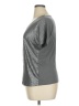 MICHAEL Michael Kors 100% Rayon Metallic Silver Short Sleeve Top Size XL - photo 5
