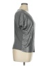 MICHAEL Michael Kors 100% Rayon Metallic Silver Short Sleeve Top Size XL - photo 4