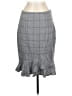Banana Republic Argyle Gray Wool Skirt Size 6 - photo 1