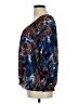 PIANO 100% Polyester Blue 3/4 Sleeve Blouse Size M - photo 5