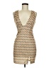 Shein Graphic Tan Cocktail Dress Size S - photo 1