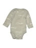Carter's 100% Cotton Gray Long Sleeve Onesie 0-3 MO / 3 MO - photo 1