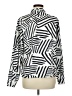 Shein Stripes Ivory Long Sleeve Blouse Size 6 - photo 2
