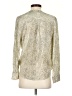 Rails Metallic Silver Ivory Long Sleeve Blouse Size XS - photo 2