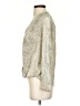 Rails Metallic Silver Ivory Long Sleeve Blouse Size XS - photo 5