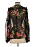 CAbi 100% Polyester Floral Black Long Sleeve Blouse Size S - photo 2