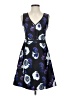 J.Crew 100% Polyester Floral Black Cocktail Dress Size 0 - photo 1