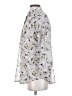 CAbi 100% Polyester Floral Silver 3/4 Sleeve Blouse Size XS - photo 5