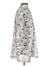 CAbi 100% Polyester Floral Silver 3/4 Sleeve Blouse Size XS - photo 4