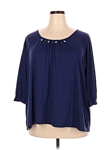 Daisy Fuentes 3/4 Sleeve Blouse (view 1)