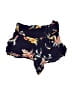 Charlotte Russe 100% Rayon Floral Blue Shorts Size S - photo 1