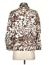 Per Se 100% Polyester Animal Print Brown Kimono Size 4 - photo 2
