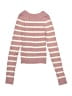 No Comment Stripes Pink Pullover Sweater Size 7 - 8 - photo 2
