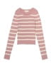 No Comment Stripes Pink Pullover Sweater Size 7 - 8 - photo 1