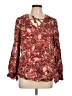 Jessica Simpson 100% Viscose Red Long Sleeve Blouse Size L - photo 1