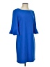 Nine West Solid Blue Casual Dress Size 4 - photo 1