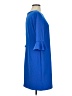 Nine West Solid Blue Casual Dress Size 4 - photo 4