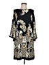 Studio One Paisley Black Casual Dress Size M - photo 1
