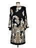 Studio One Paisley Black Casual Dress Size M - photo 2