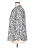 Ann Taylor LOFT Animal Print Silver Long Sleeve Blouse Size 16 - photo 5