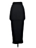 Unique Vintage Solid Black Formal Skirt Size 2 - photo 2