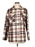 Unbranded 100% Polyester Plaid Brown Coat Size L - photo 1