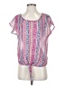 Mimi Chica 100% Polyester Pink Short Sleeve Blouse Size XS - photo 1