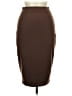 Express Solid Brown Casual Skirt Size XS - photo 1