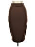 Express Solid Brown Casual Skirt Size XS - photo 2