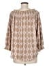 MELLODAY Tan 3/4 Sleeve T-Shirt Size M - photo 2