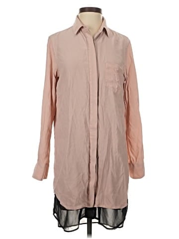 Rag & Bone Long Sleeve Silk Top (view 1)