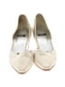 Stuart Weitzman Metallic Ivory Heels Size 4 - photo 2