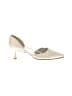 Stuart Weitzman Metallic Ivory Heels Size 4 - photo 1