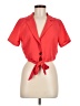Moon Orchid 100% Polyester Red Short Sleeve Blouse Size M - photo 1