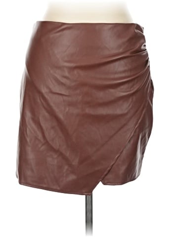 Fashion on Earth Faux Leather Skirt (view 1)