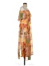 Shein 100% Polyester Paisley Orange Casual Dress Size 4 - photo 4
