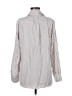 Max Studio Stripes Silver Long Sleeve Blouse Size M - photo 2