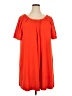 TeXTURE & THREAD Madewell Solid Orange Casual Dress Size 2X - photo 1