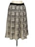 Assorted Brands 100% Polyester Graphic Ivory Gray Casual Skirt Size M - photo 1