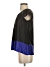 Theory 100% Silk Color Block Black Short Sleeve Silk Top Size 00 - photo 5