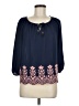 Hollywould Blue 3/4 Sleeve Blouse Size M - photo 1
