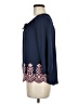 Hollywould Blue 3/4 Sleeve Blouse Size M - photo 5